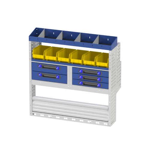Rechterzijde Bedrijfswageninrichting MAXI Kangoo COMFORT
