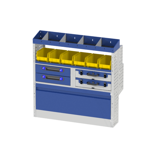 Rechterzijde Bedrijfswageninrichting MAXI Kangoo LUXURY