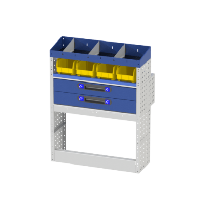 Rechterzijde Bedrijfswageninrichting Kangoo COMFORT